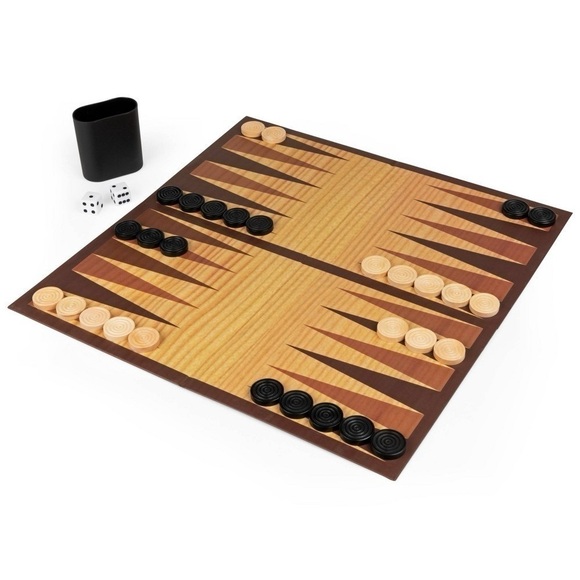 Game Gallery Backgammon Classic Game Spin Master 2021 Brand New Sealed - Picture 3 of 6